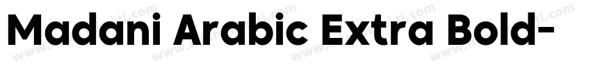 Madani Arabic Extra Bold字体转换